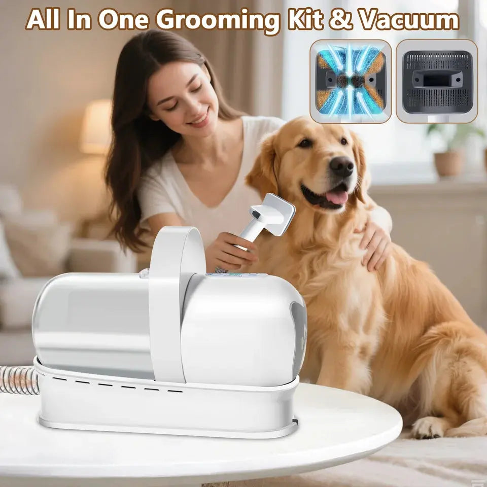 Pet Grooming Vacuum Kit 13000Pa with 1L Hair Canister