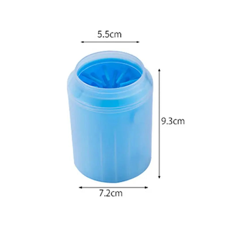 Transparent blue S Color Pet Paw Cleaning Cup for Dogs and Cats – Portable Washer