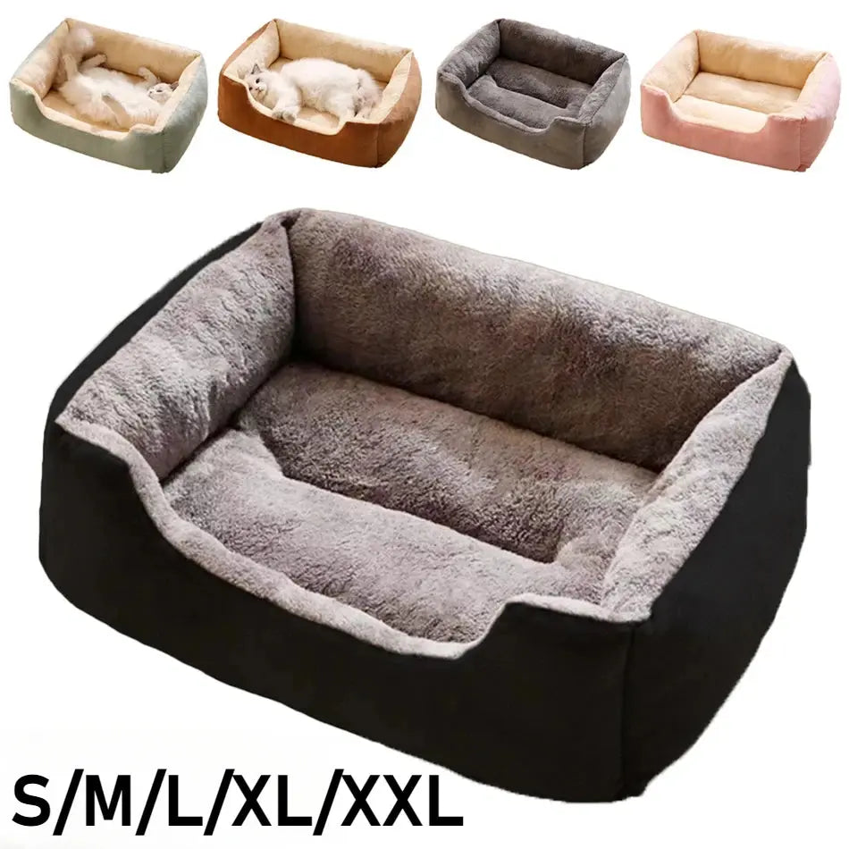 Plush Cat Bed Cushion – Soft Breathable Pet Sleep Mat