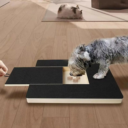 Wooden Dog Nail Scratch Board – Pull-Out Paw Grooming Pad