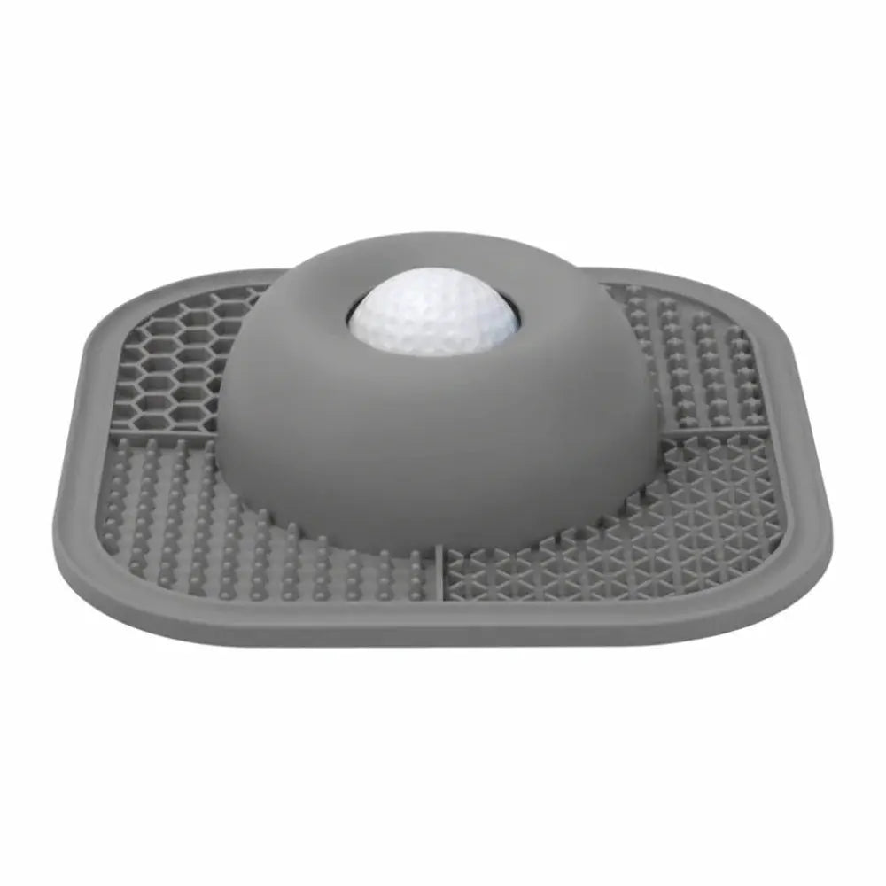 Grey Color Resin Slow Feeder Dog Bowl With Lick Mat & Rolling Ball