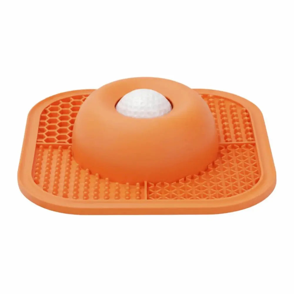 Resin Slow Feeder Dog Bowl With Lick Mat & Rolling Ball
