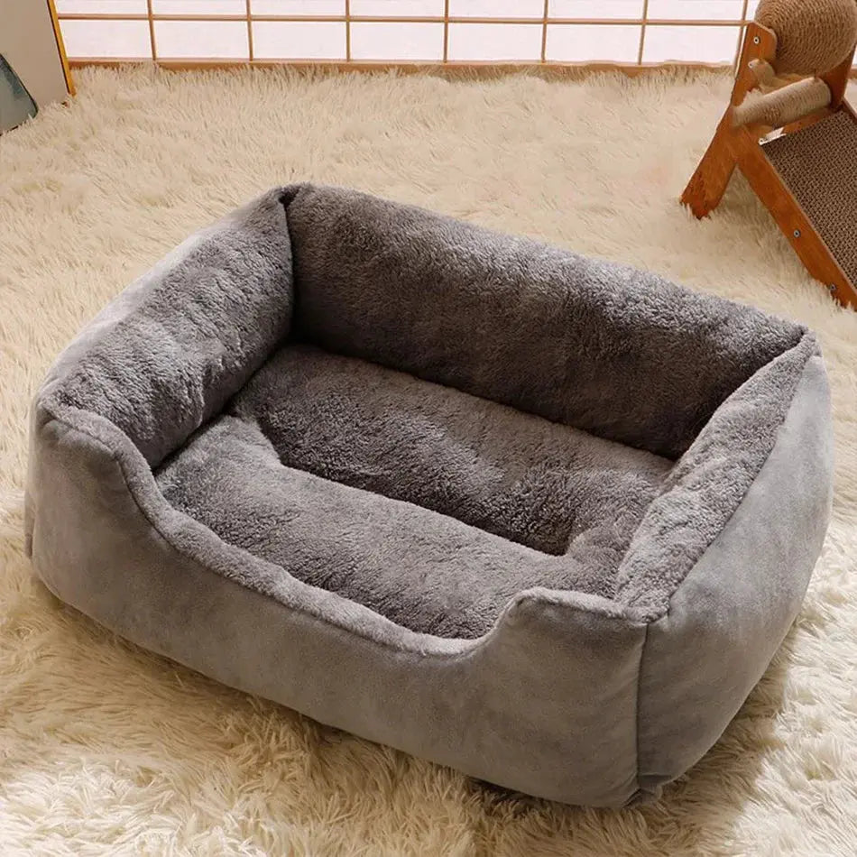 Plush Cat Bed Cushion – Soft Breathable Pet Sleep Mat