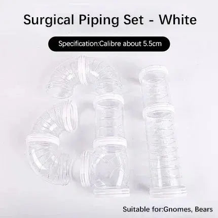 Pipe White Color Hamster Cage External Tunnel Tubes DIY Modular Play System