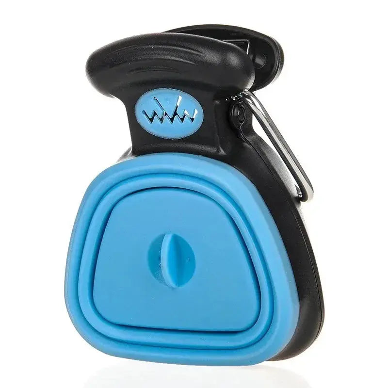 Blue Color Portable Dog Pooper Scooper With Waste Bag Dispenser