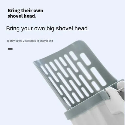 Cat Litter Scoop with Built-In Waste Bin and Bags