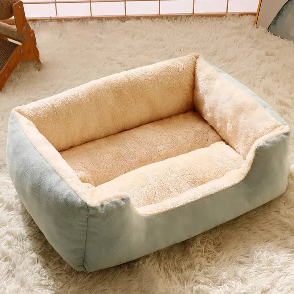 Plush Cat Bed Cushion – Soft Breathable Pet Sleep Mat