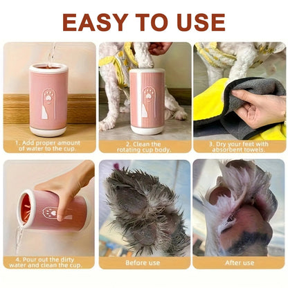 Pet Paw Cleaning Cup for Dogs and Cats – Portable Washer