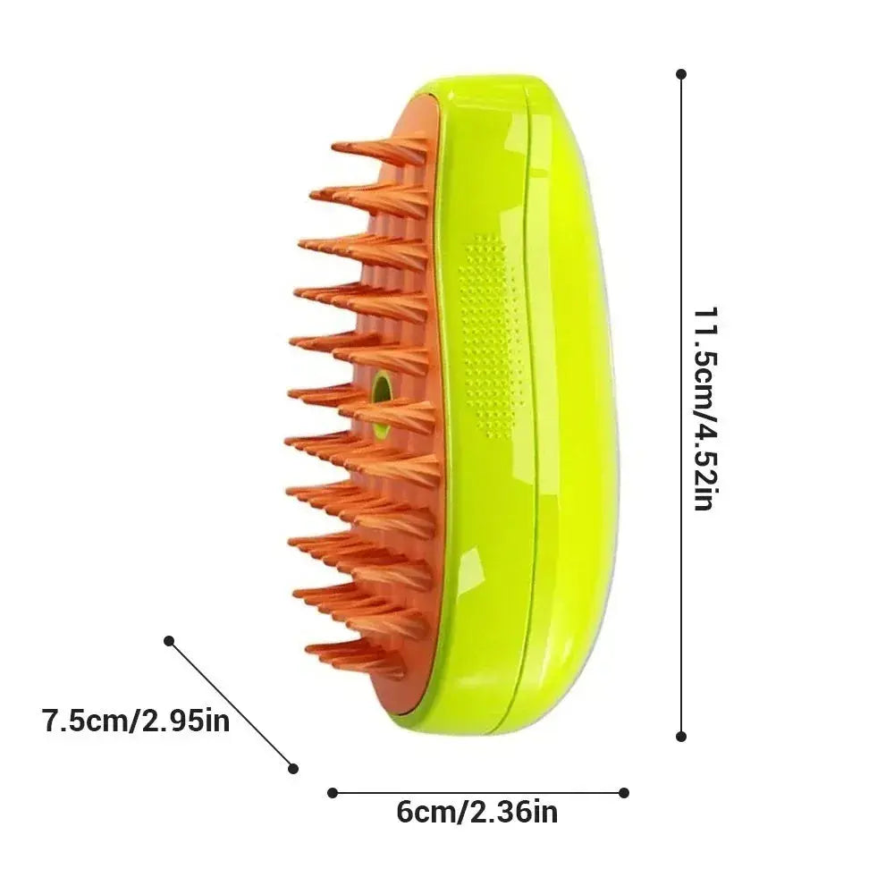 Electric Pet Steam Grooming Brush With Massage Comb