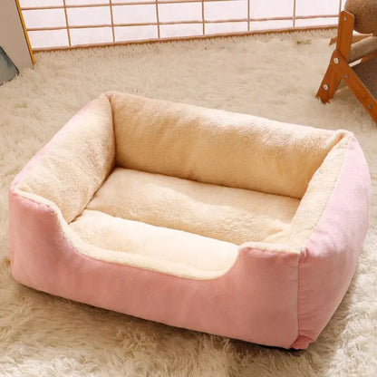 Plush Cat Bed Cushion – Soft Breathable Pet Sleep Mat