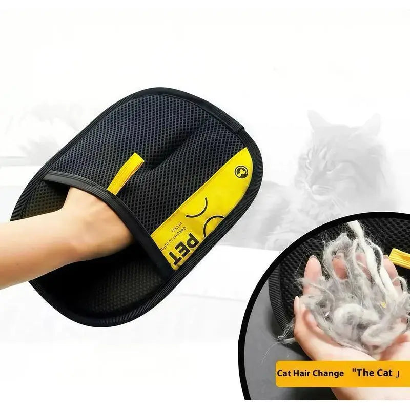 2-in-1 Pet Hair Removal Mitt With Grooming Glove