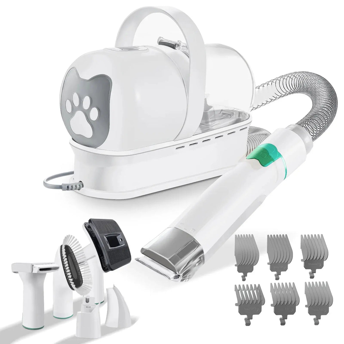 EU PLUG Color Pet Grooming Vacuum Kit 13000Pa with 1L Hair Canister