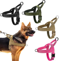 Tactical No-Pull Dog Harness 1000D Nylon for Training