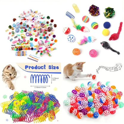 Mixed Cat Toy Variety Pack – Plastic And Plush Set